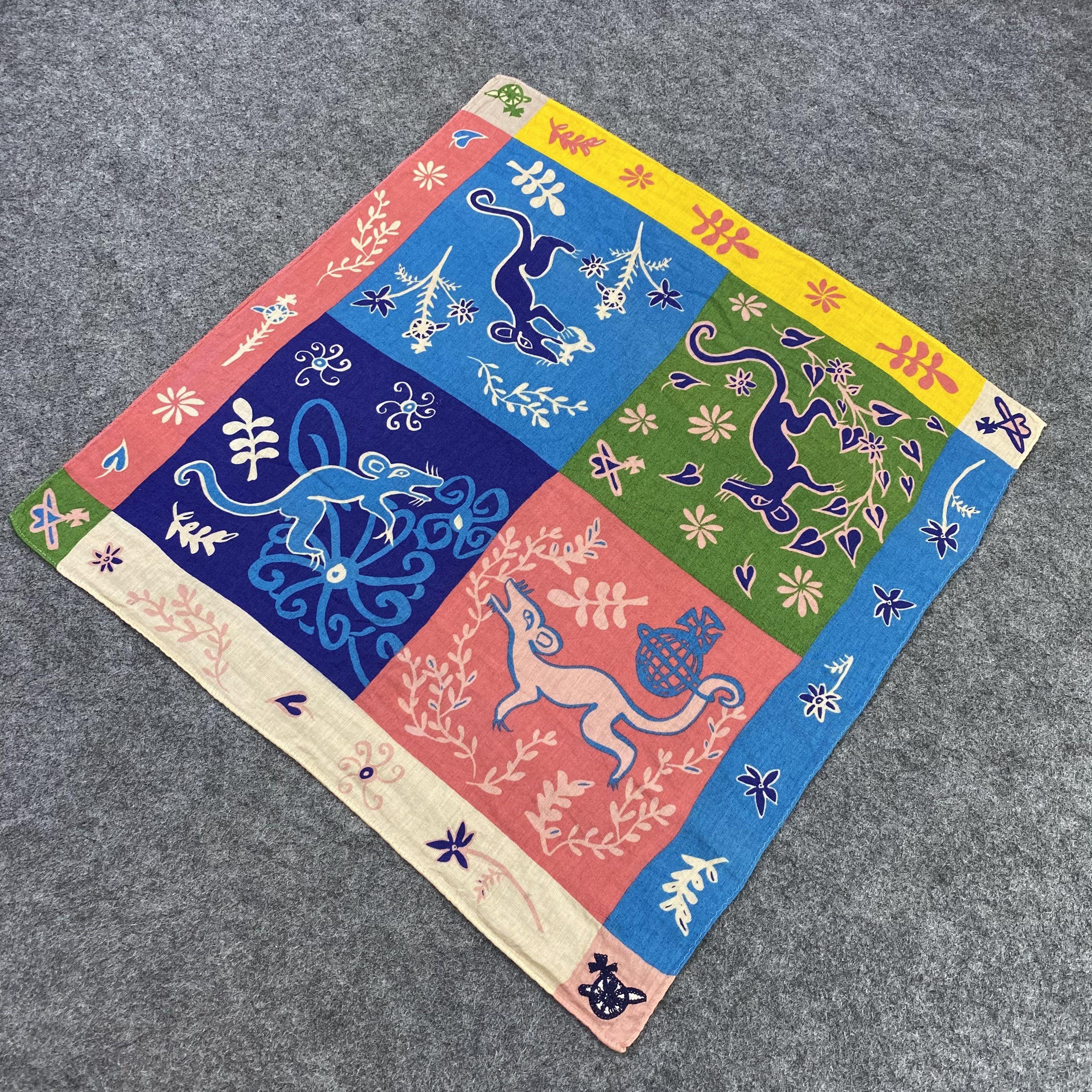 Designer Vivienne Westwood Handkerchief Neckerchief Bandana-B1560 Size ONE SIZE - 4 Thumbnail