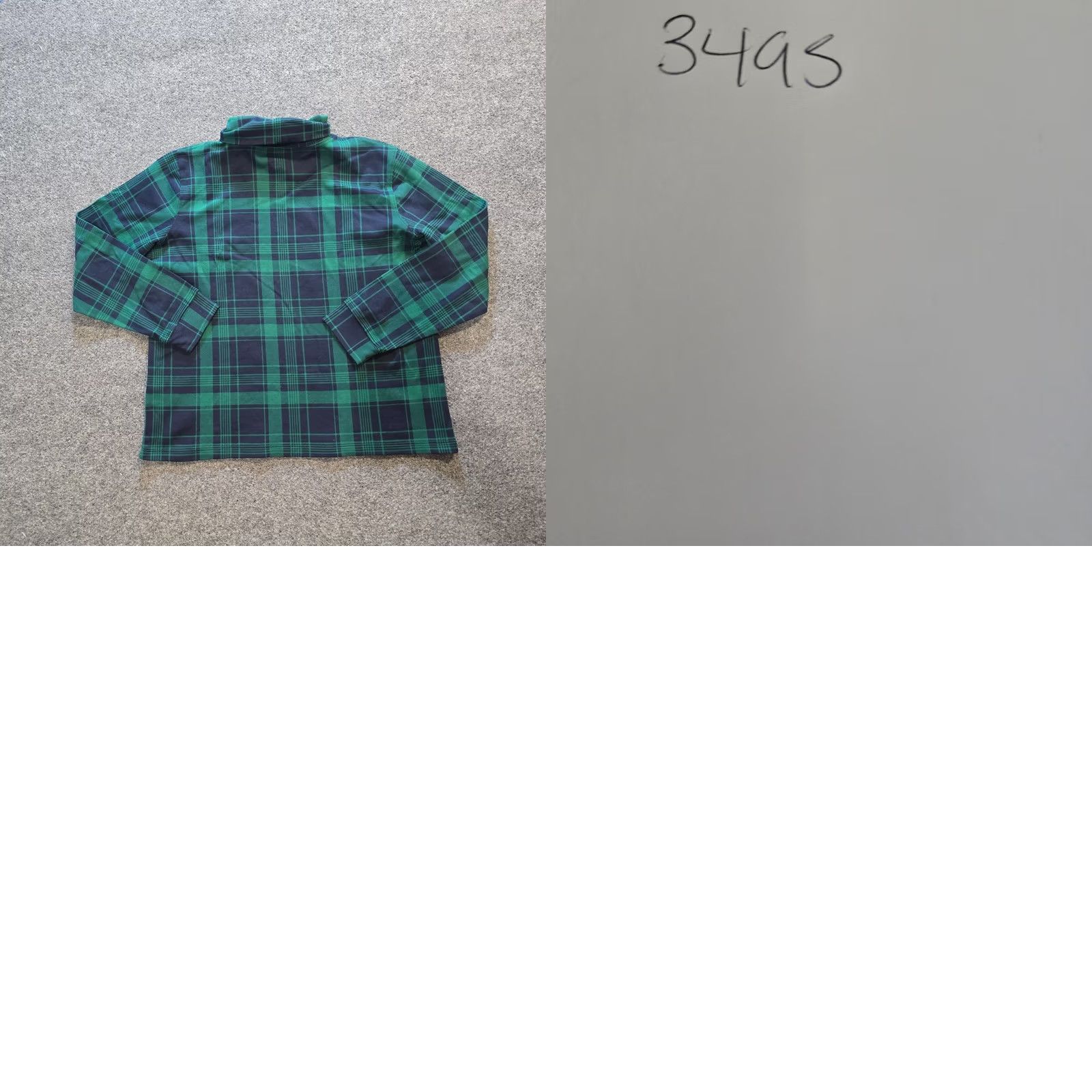 Vintage LL Bean Top Womens Large Petite Green Plaid Tartan Blackwatch Turtleneck Casual Size L / US 10 / IT 46 - 8 Thumbnail