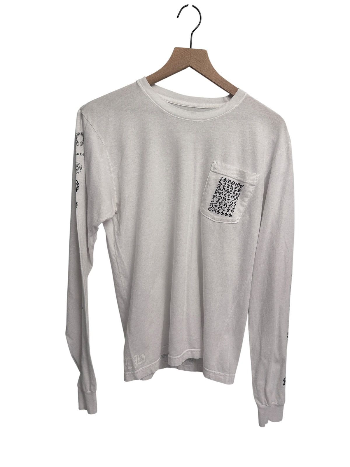 Chrome Hearts Chrome Hearts Multi Logo long sleeve white tee Size Medium Size US M / EU 48-50 / 2 - 1 Thumbnail