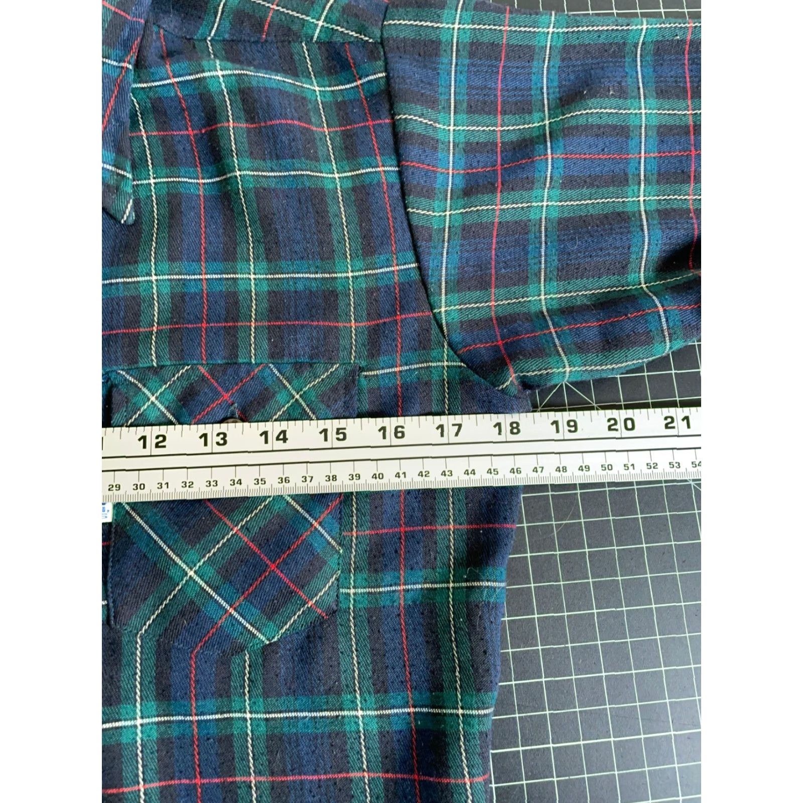 Levi's VINTAGE Levi's Western Shirt Adult Small Green Plaid 70s Cotton Flannel Workwear Mens Size US S / EU 44-46 / 1 - 5 Thumbnail