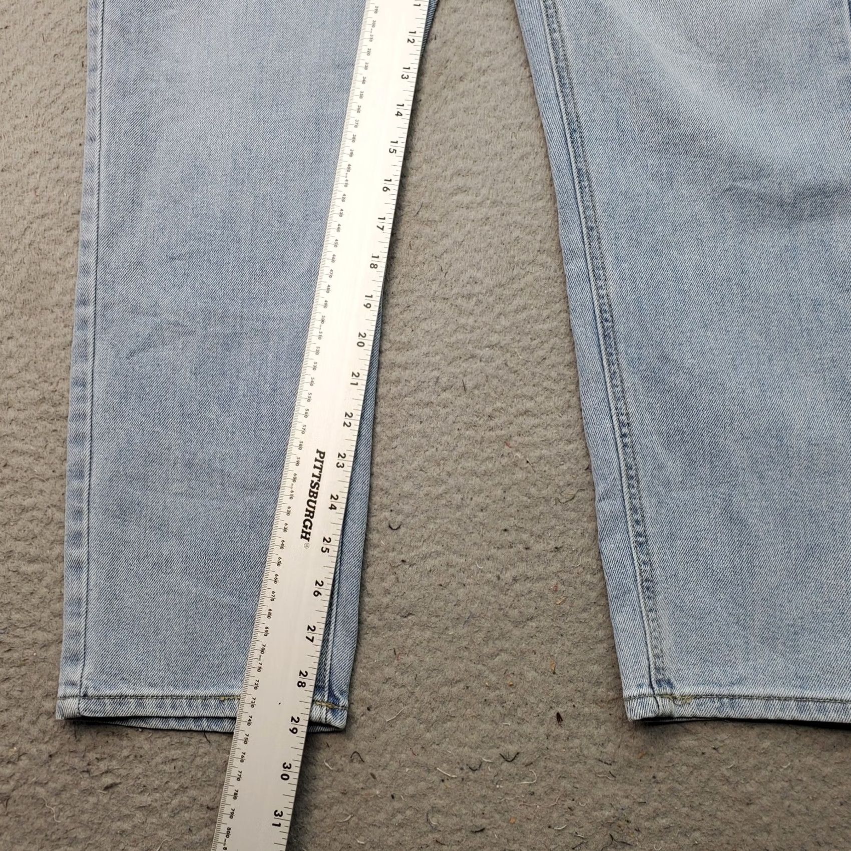 Vintage Seven7 Jeans Womens 10 Blue Denim Flat Front Straight High Rise Jeans Size 32" / US 10 / IT 46 - 4 Thumbnail