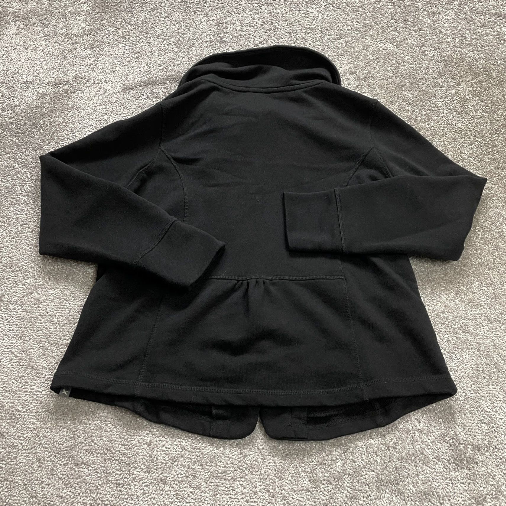 Eddie Bauer Eddie Bauer Open Jacket Womens XL Solid Black Shawl Neck Cotton Casual Outdoor Size XL / US 12-14 / IT 48-50 - 2 Thumbnail