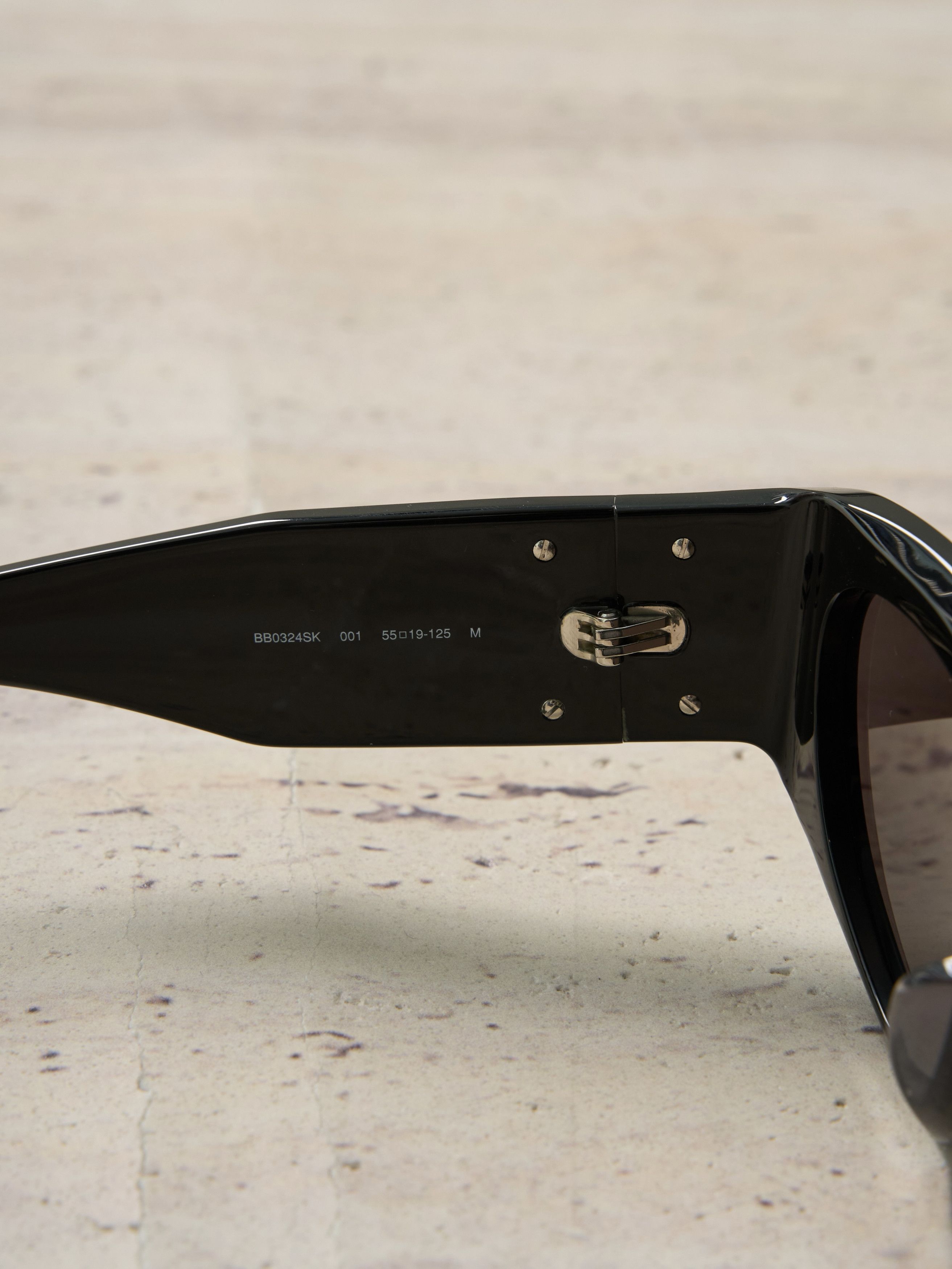 Balenciaga BALENCIAGA BB0324SK 001 Sunglasses BLACK GREY Size ONE SIZE - 5 Thumbnail