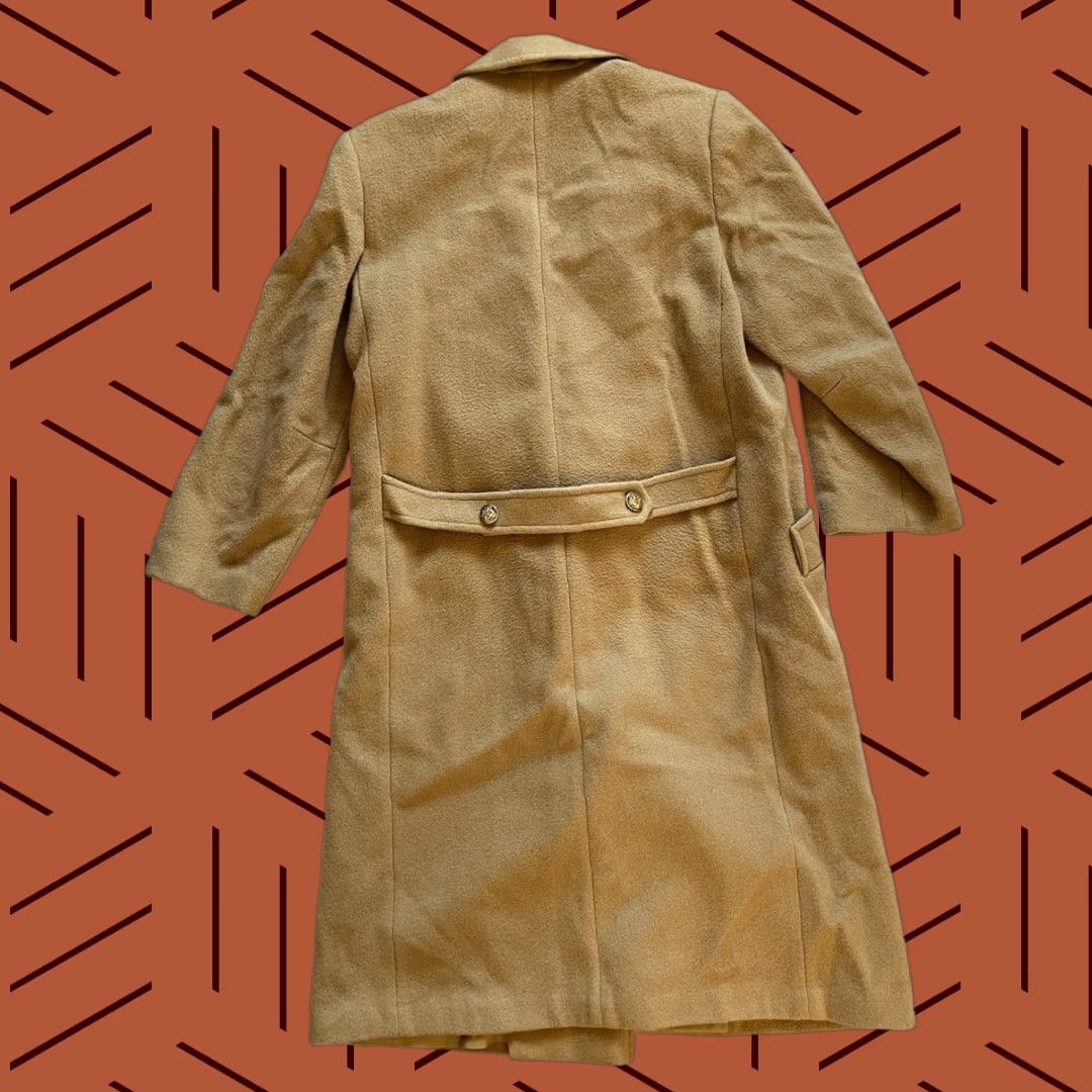 Vintage VINTAGE Forecasters of Boston Coat Womens Wool Trench Overcoat Tan Beige Size 10 Jacket Mens Size L / US 10 / IT 46 - 1 Thumbnail