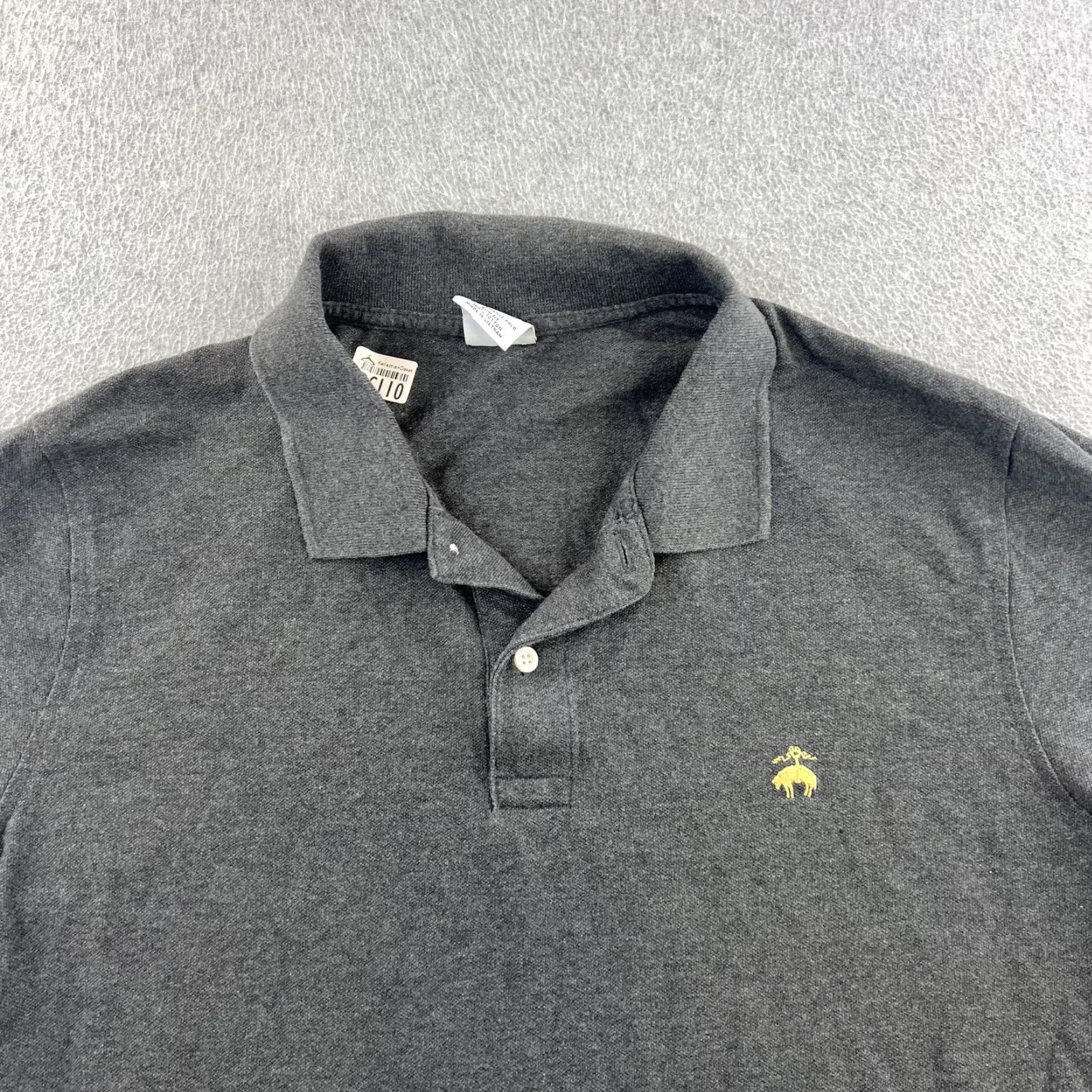 Brooks Brothers Brooks Brothers Polo Shirt Mens XL Gray Performance Slim Fit Cotton Shirt Size US XL / EU 56 / 4 - 4 Thumbnail