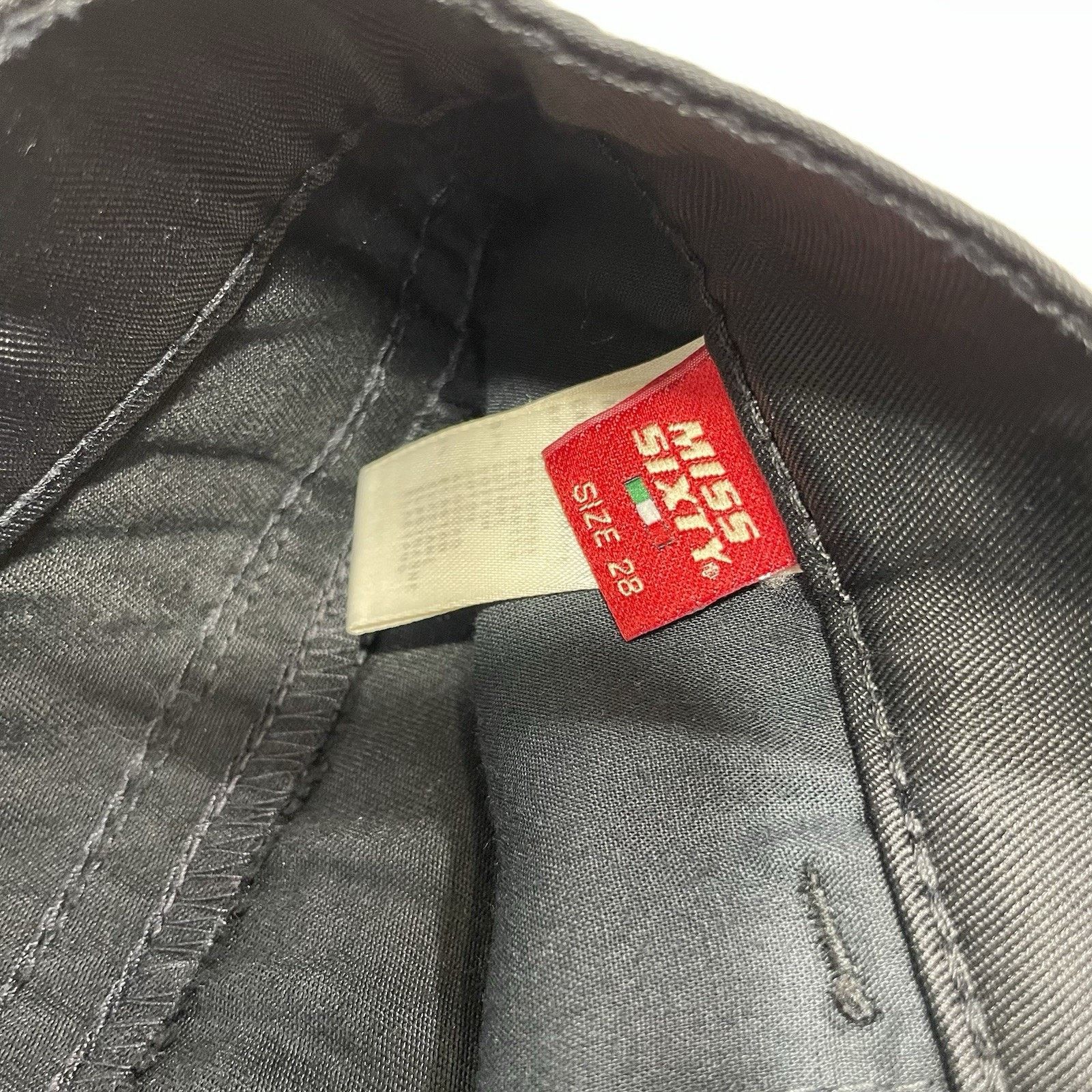 Miss Sixty VTG Miss Sixty J Lot Shine Coated Black Jeans Size 28 Y2K Size 28" / US 6 / IT 42 - 7 Thumbnail