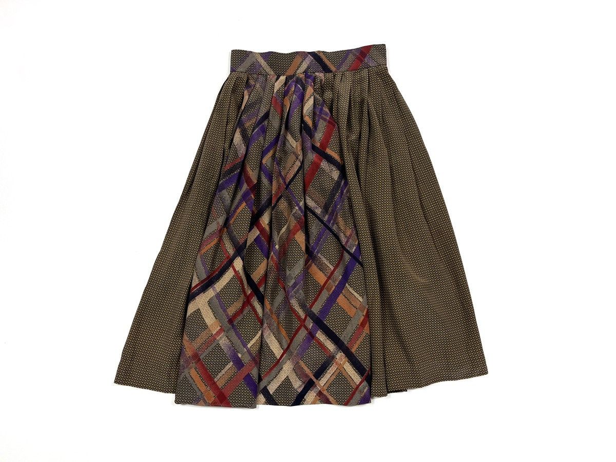 Other Vintage JEAN PATOU Boutique Paris Silk Skirt 70s Size 40 Size 28" / US 6 / IT 42 - 7 Thumbnail