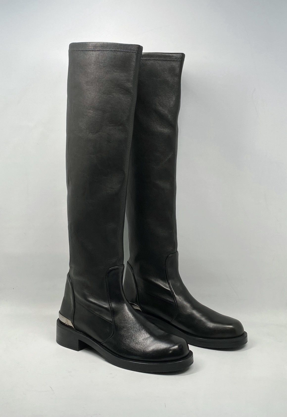 Stuart Weitzman Stuart Weitzman Bold SW Logo Slouch Boots size 6.5 Size US 6.5 / IT 36.5 - 2 Thumbnail