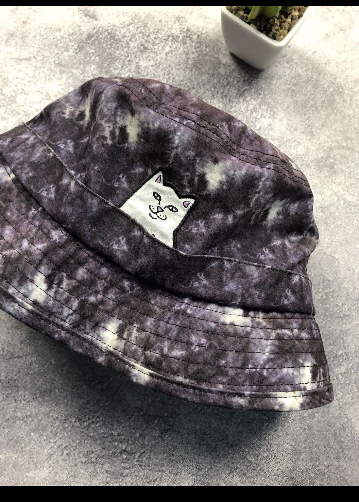 RIPNDIP RIPNDIP Streetwear Panama Hat Cap Tie Die Style Mini Cat Log Size ONE SIZE - 2 Thumbnail