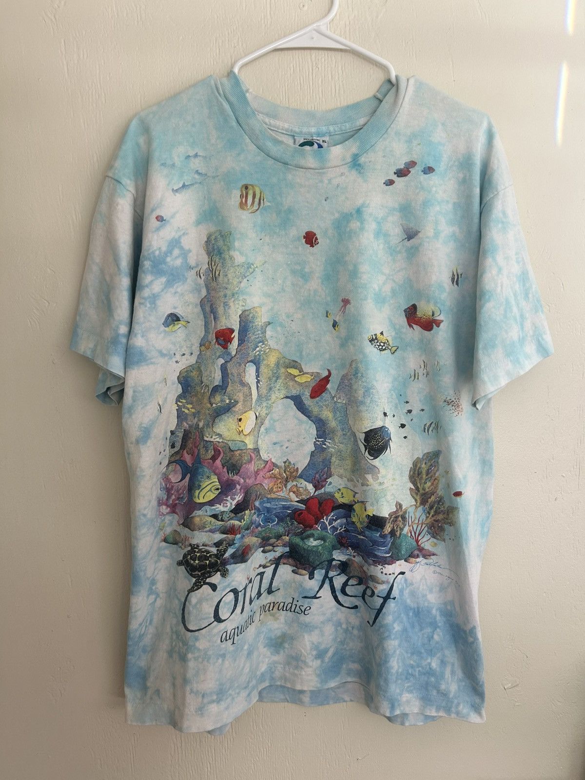 Liquid Blue Liquid Blue Coral Reef Full Art Front & Back Graphic T-shirt Size US XL / EU 56 / 4 - 1 Thumbnail