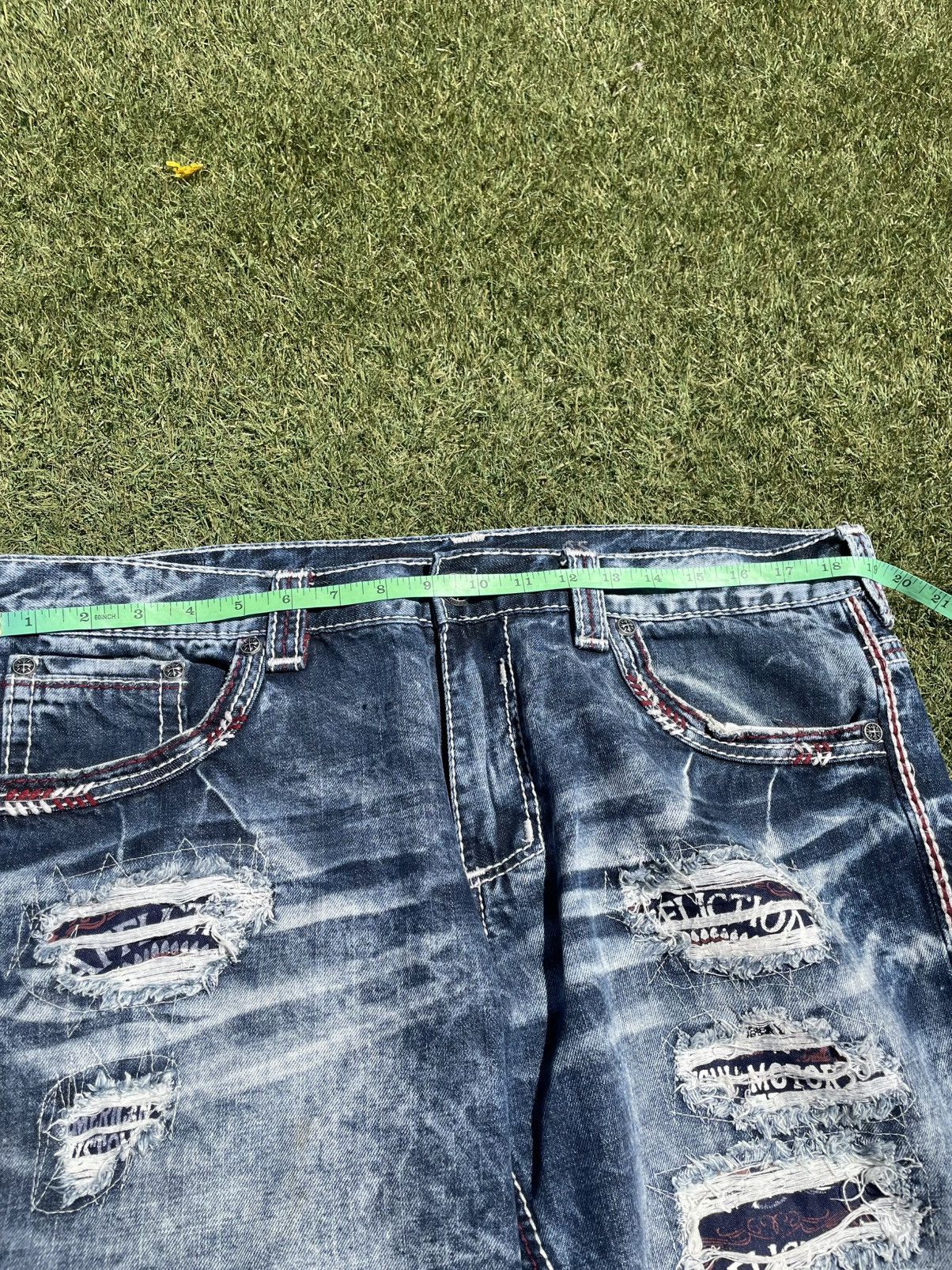 Affliction Affliction Jeans Mens size 36 x 40 Cooper Black Blue Faded Size US 36 / EU 52 - 4 Thumbnail