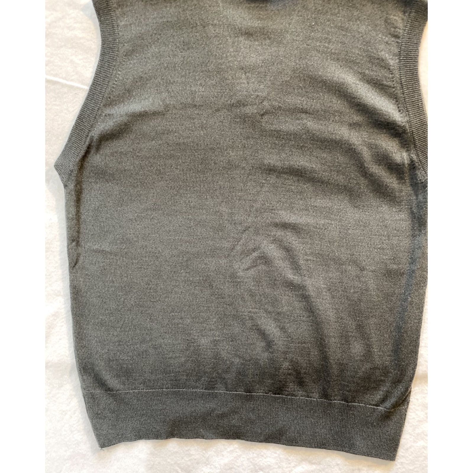 Vintage VINTAGE Ekin Sweater Vest Men L Knit Wool Charcoal Gray V-Neck Solid 16-22 Mens Size US L / EU 52-54 / 3 - 7 Thumbnail