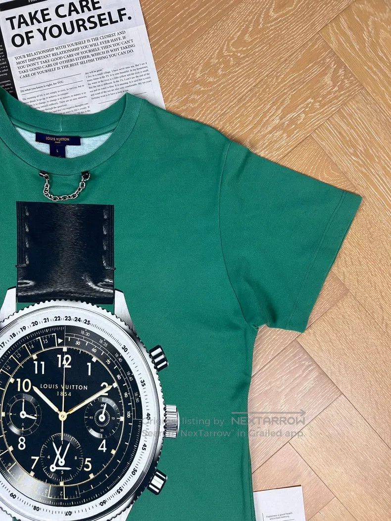 Louis Vuitton Louis Vuitton Clock logo T-shirt Size US L / EU 52-54 / 3 - 5 Thumbnail
