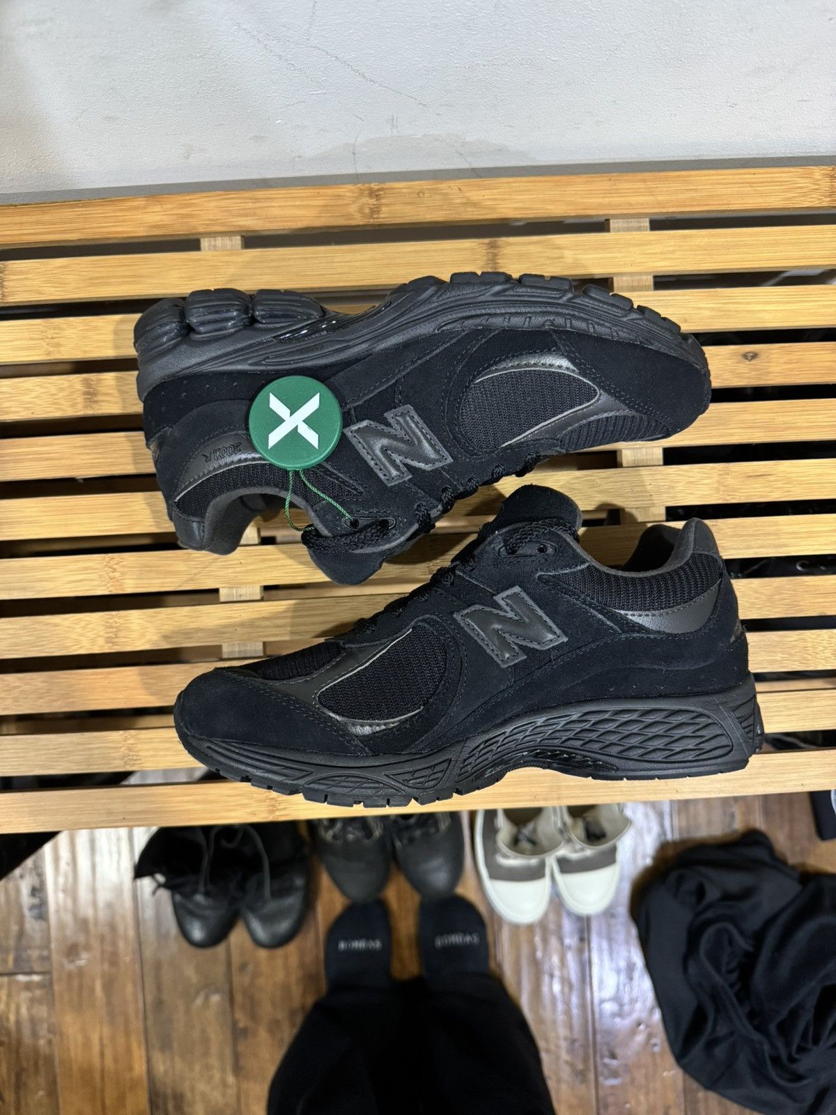 New Balance New Balance 2002R Triple Black Suede Mens US 5.5 Size US 5.5 / EU 38 - 3 Thumbnail