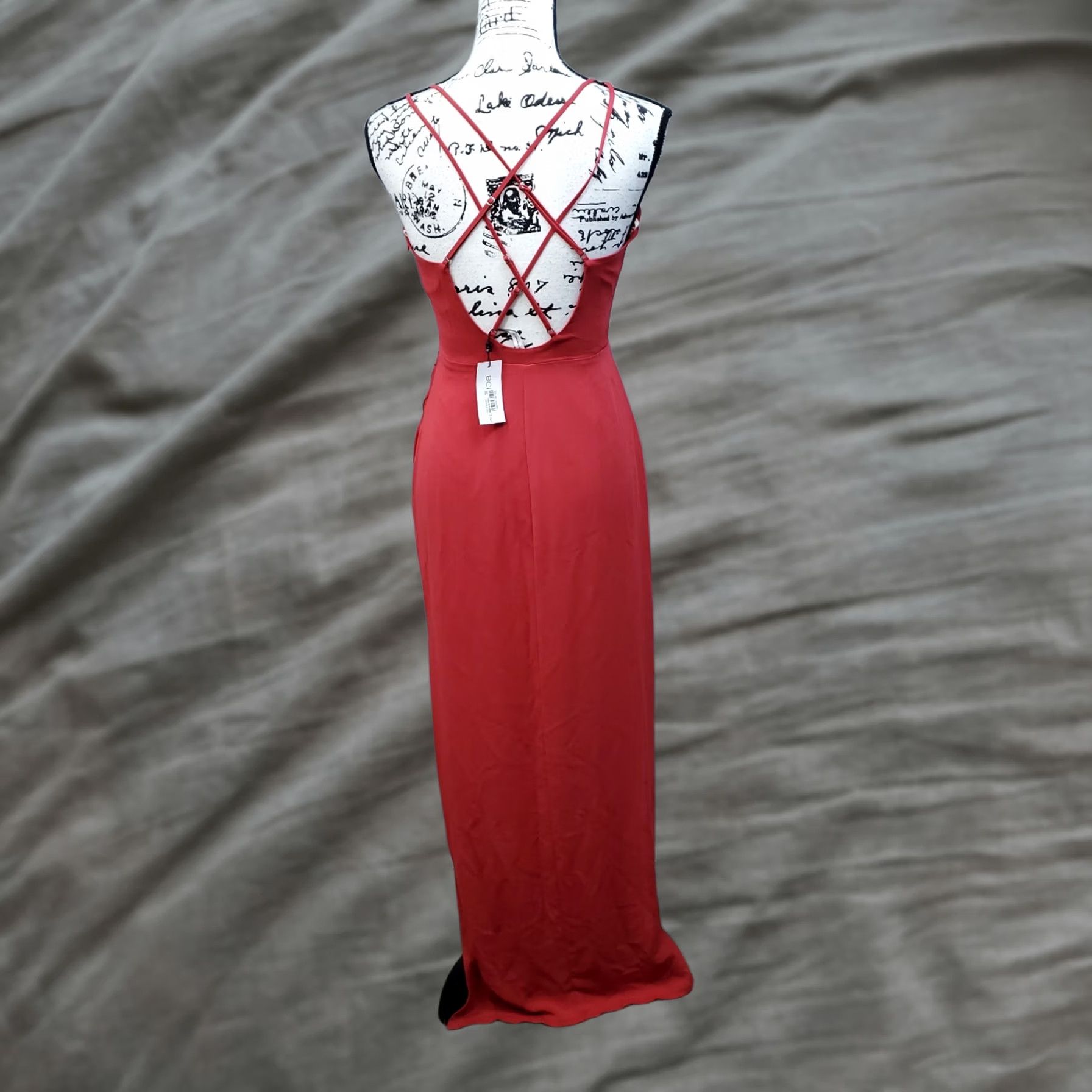 bcbgeneration red dress Casual Short By In Red, Size: 2 100% polyester crepe de chine (front and back bodice) Machine wash Imported BCBGeneration One BCBGMAXAZRIA Women's Strapless Velvet Ruffle