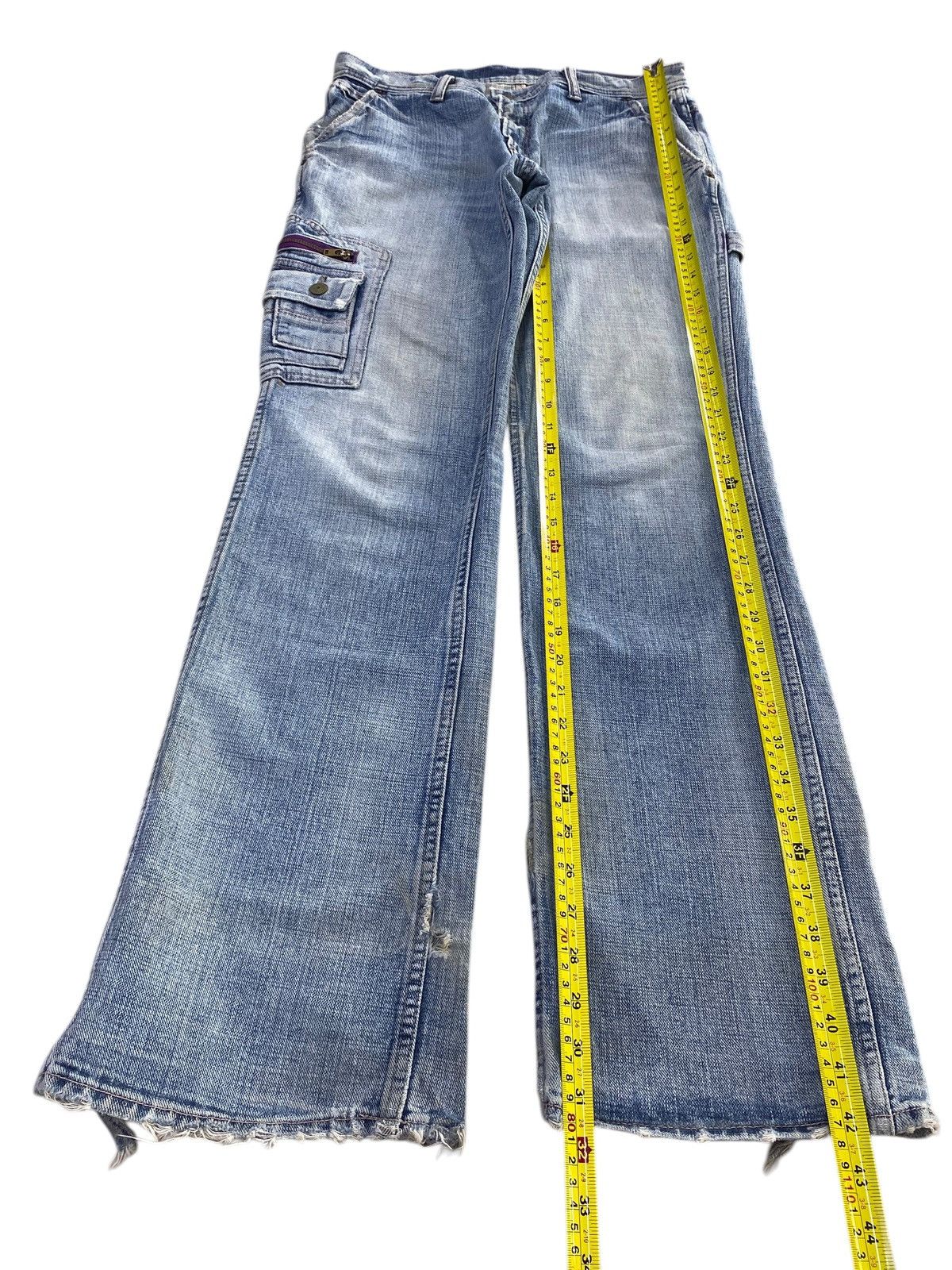Japanese Brand Japanese Brand Back Carpenter Style Wide Leg Jeans Size US 30 / EU 46 - 7 Thumbnail