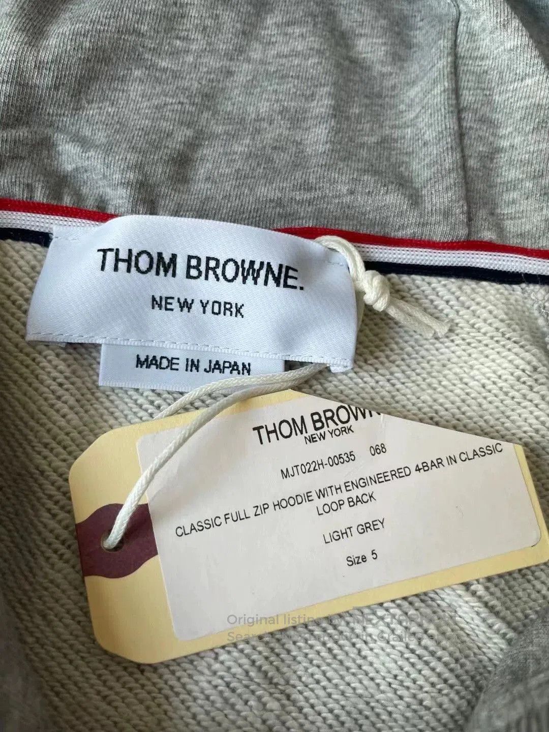 Thom Browne thom browne light grey zip hoodie. Size US M / EU 48-50 / 2 - 2 Thumbnail