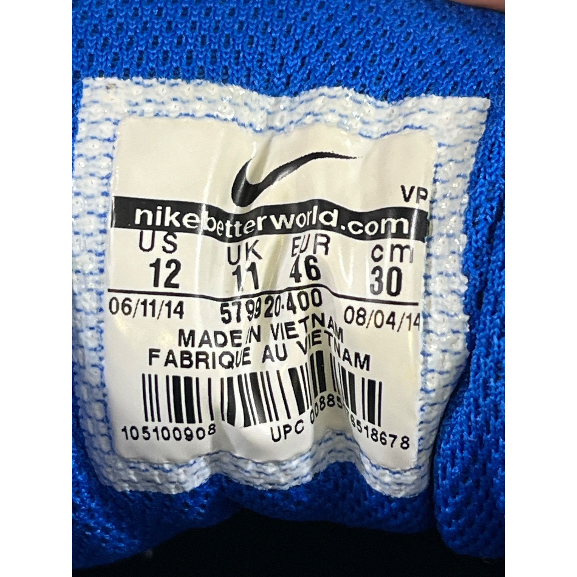 Nike Nike Air Max 1 FB Men's Blue Shoes/Sneakers Size 12 SKU 5872 Size US 12 / EU 45 - 6 Thumbnail