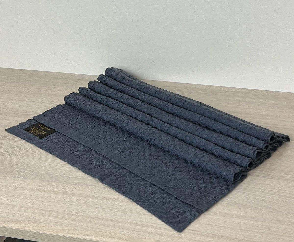 Louis Vuitton Louis Vuitton Damier Scarf M75351-Cotton Cashmere Men’s Size ONE SIZE - 2 Thumbnail