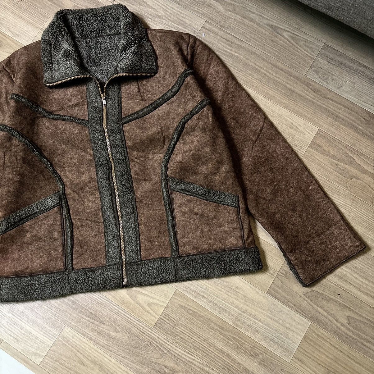 If Six Was Nine × Le Grande Bleu (L.G.B.) Ifsixwasnine LGB Style fur jacket vintage Y2K japan Size US M / EU 48-50 / 2 - 7 Thumbnail