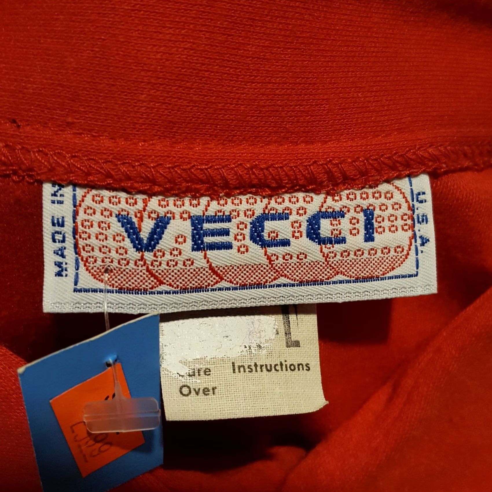 Vintage VINTAGE Vecci Plaid Striped Men's Polo Shirt Red Short Sleeve Size L 80s Retro Casual Polo Mens Size US L / EU 52-54 / 3 - 5 Thumbnail