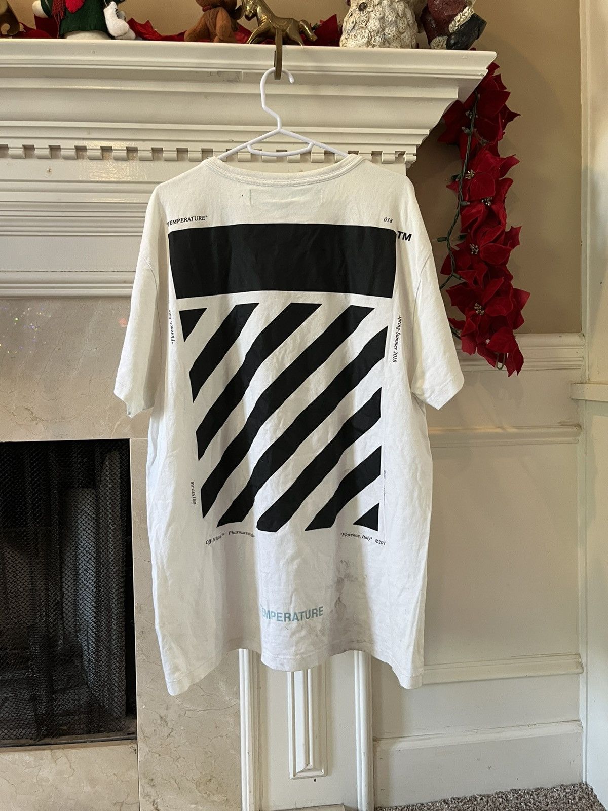 Off-White Off-White classic white T-shirt w graphic back Size US M / EU 48-50 / 2 - 2 Thumbnail