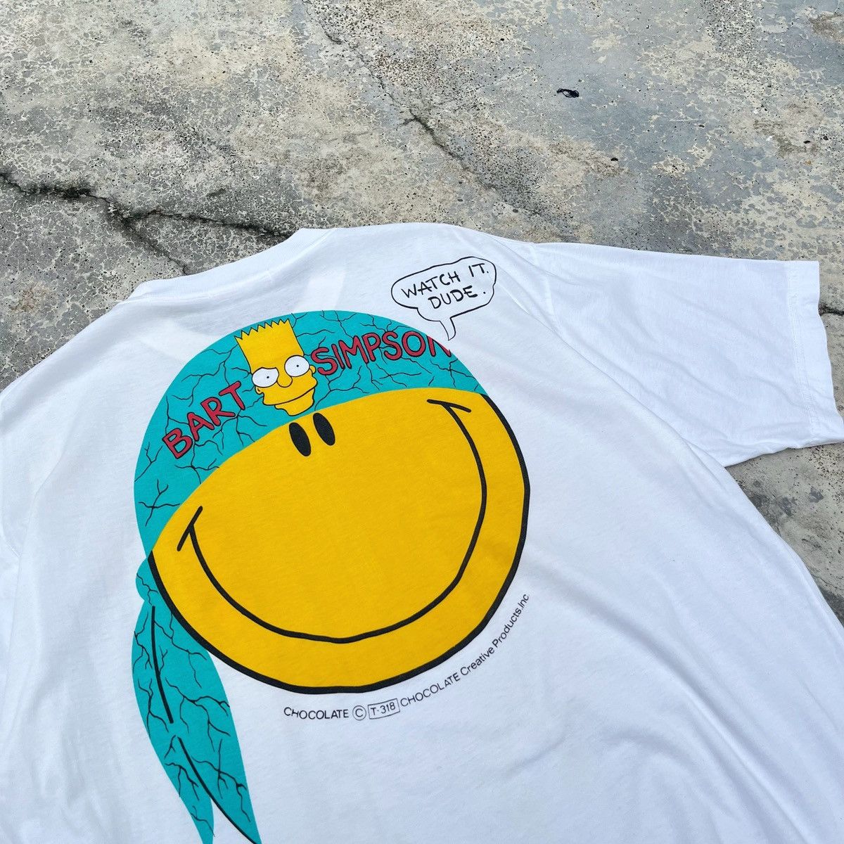 Chocolate Chocolate X Bart The Simpson Nice Print Out Design Tee Size US L / EU 52-54 / 3 - 4 Thumbnail