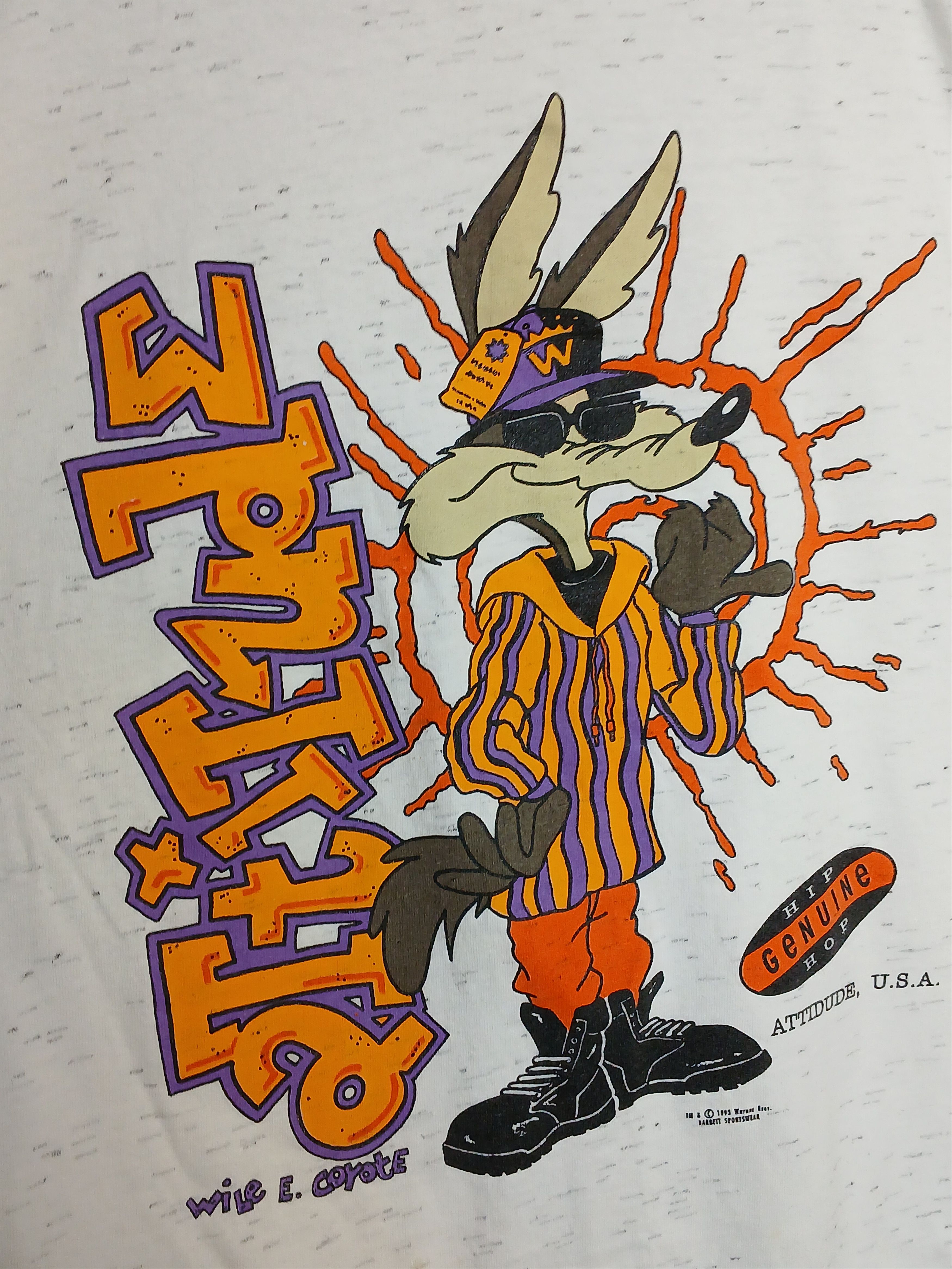 Cartoon Network × Vintage × Warner Bros Vintage 1993 Looney Tunes Wile E Coyote T-Shirt Size US XL / EU 56 / 4 - 3 Thumbnail