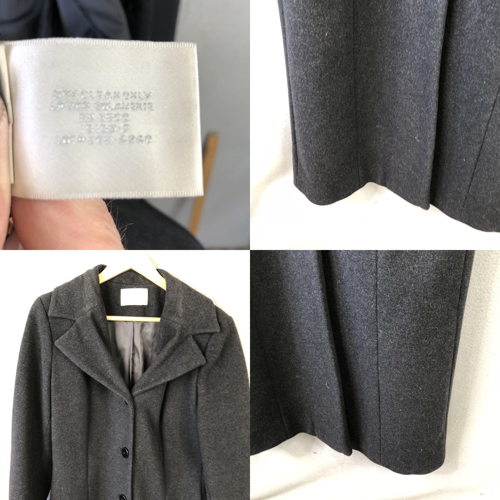 Worthington VINTAGE Worthington Coat Womens M Gray Cashmere Blend Long Overcoat Old Money Luxury Size M / US 6-8 / IT 42-44 - 8 Thumbnail