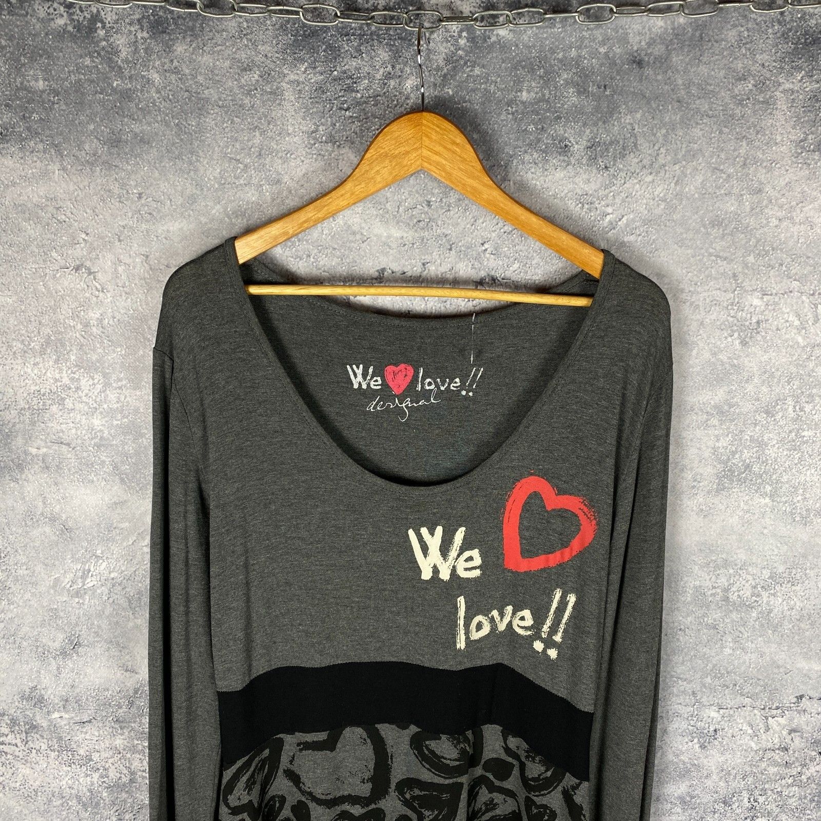 Desigual Desigual Dress Women's Size XL Gray Long Sleeve ` Size XL / US 12-14 / IT 48-50 - 2 Thumbnail