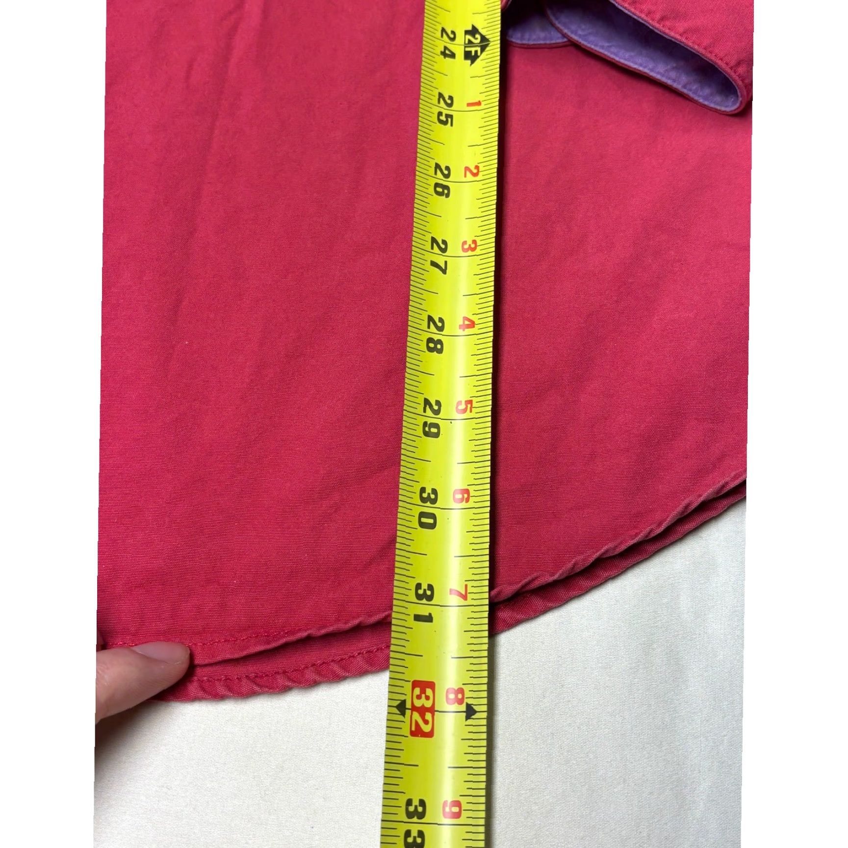Patagonia VINTAGE Patagonia Mens Large Red Cotton Canvas Long Sleeve Button Down Shirt L Size US L / EU 52-54 / 3 - 7 Thumbnail