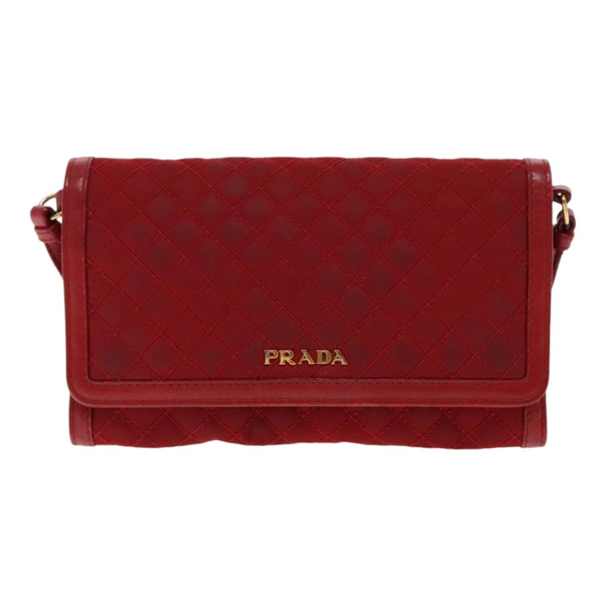 Prada Tessuto Red Synthetic Shoulder Bag (Pre-Owned) Size ONE SIZE - 1 Thumbnail