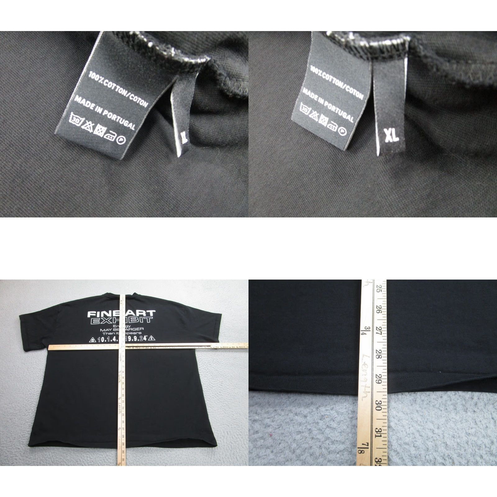 Vintage VINTAGE JADESIX Shirt Mens XL Black Graphic Mount Fuji Coordinates Tee Back Hit Size US XL / EU 56 / 4 - 8 Thumbnail