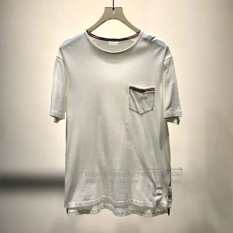 Thom Browne Thom Browne White Cotton Men's T-Shirt . Size US M / EU 48-50 / 2 - 1 Thumbnail