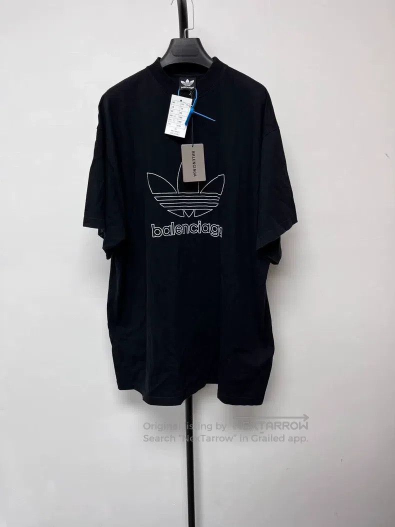 Balenciaga Balenciaga Brand logo letter embroidery round neck short s Size US M / EU 48-50 / 2 - 1 Thumbnail