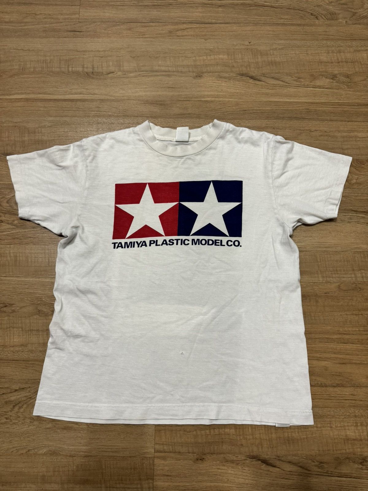image of Vintage Tamiya Tshirt in White, Men's (Size Small)