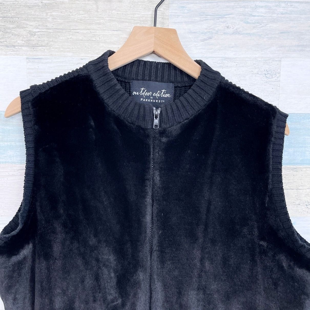 Parkhurst Outdoor Edition Parkhurst Faux Fur Ribbed Vest Black Women L Size L / US 10 / IT 46 - 2 Thumbnail