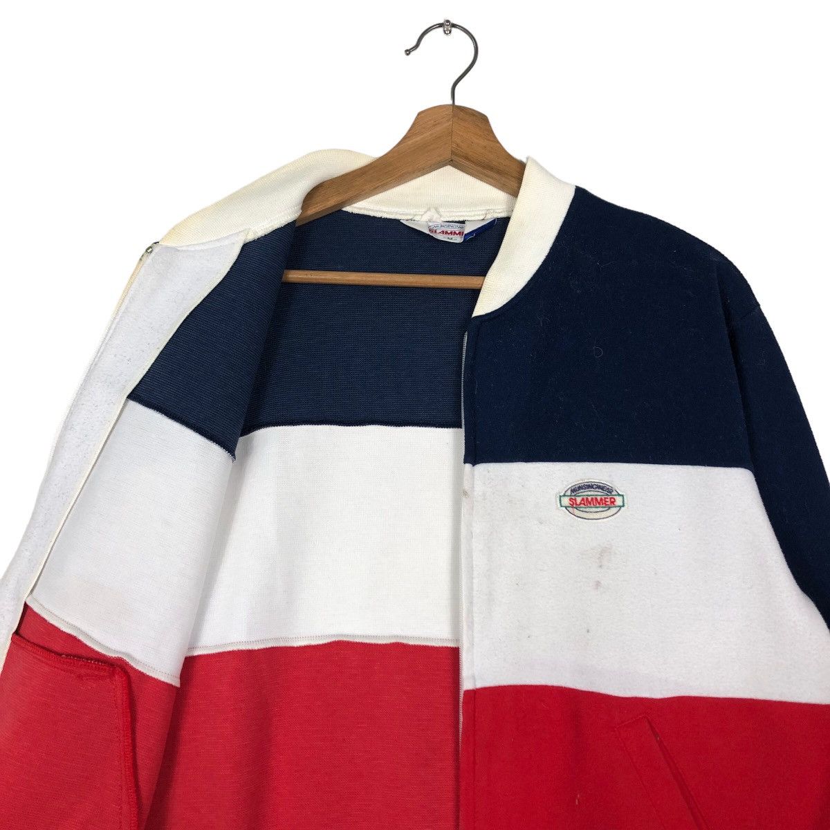 Japanese Brand 🔥Vintage Bomber Jacket Double Colour Munsingwear Slammer Size US M / EU 48-50 / 2 - 12 Thumbnail
