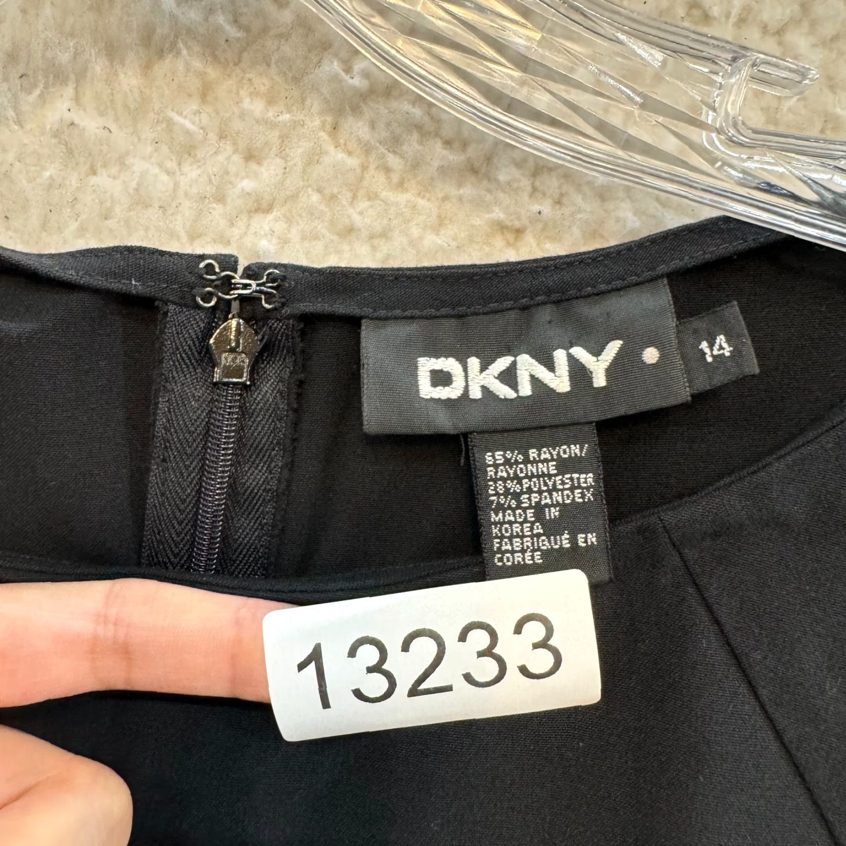 DKNY DKNY Black Sheath Dress 14 XL Corporate Career Office LBD Dress Nightwear Women's Sleeveless Round Neck Zip Size XL / US 12-14 / IT 48-50 - 8 Thumbnail