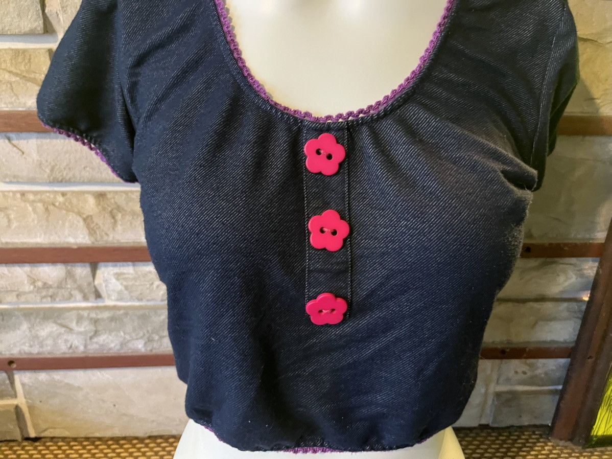 Current Mood Current Mood XL Dark Blue with Pink Button Shirt Size XL / US 12-14 / IT 48-50 - 3 Thumbnail
