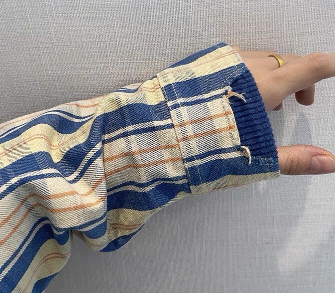 Japanese Brand × Vintage Avant garde retro distressed patchwork plaid button up shirt Size US M / EU 48-50 / 2 - 5 Thumbnail