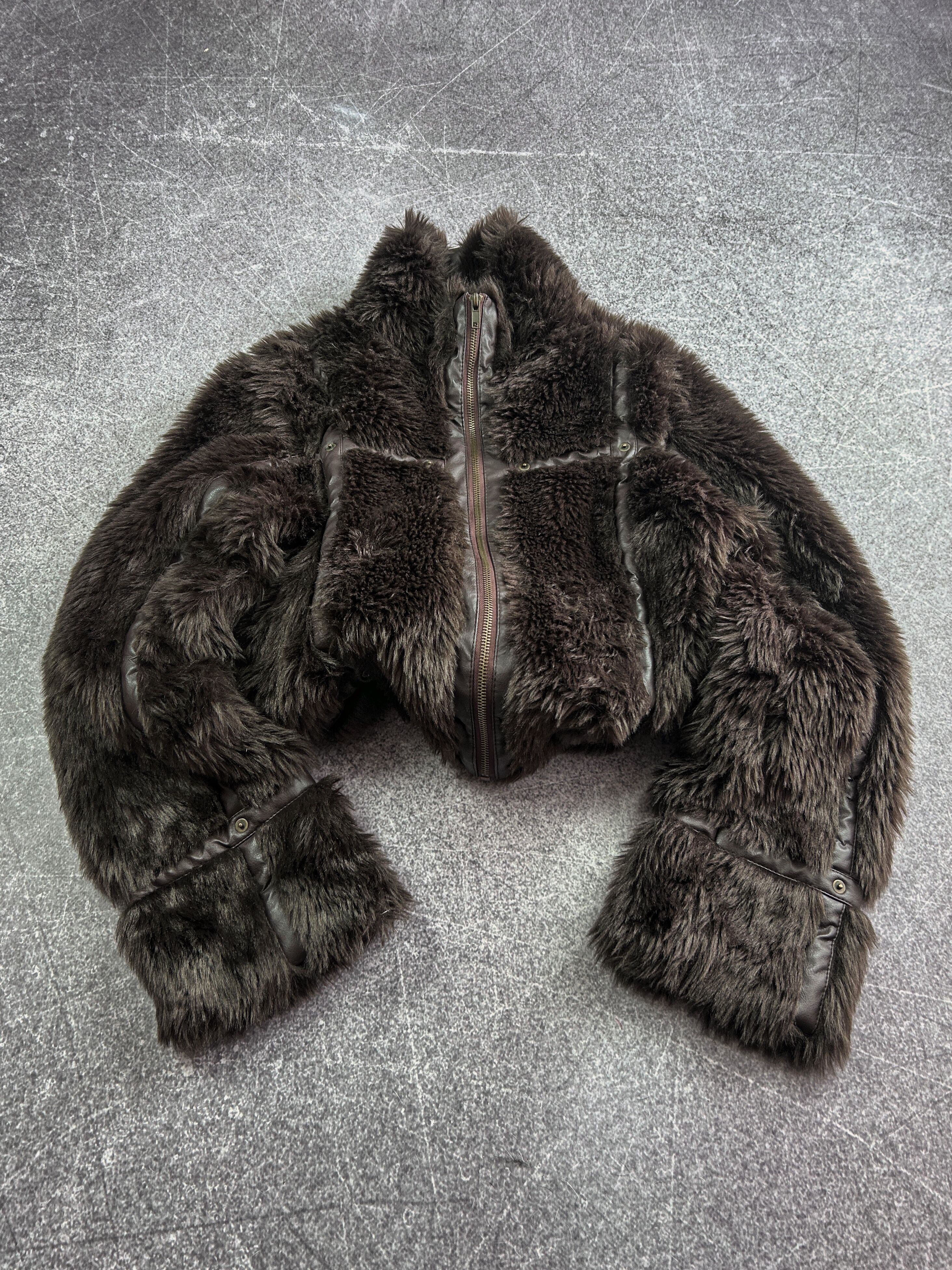Pre-owned Hysteric Glamour X If Six Was Nine Vtg Junya Watanabe Hysteric Style Mohair Fur Jacket 90's In Brown