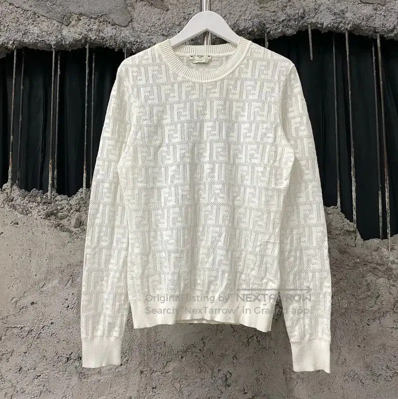 Fendi Women's White Knit Sweater .
