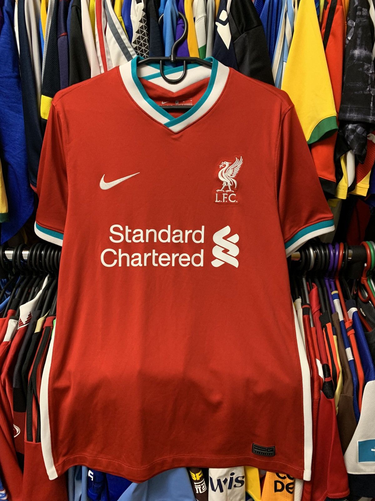 🔥NIKE LIVERPOOL 2020/21 HOME SOCCER JERSEY BLOCKCORE SHIRR