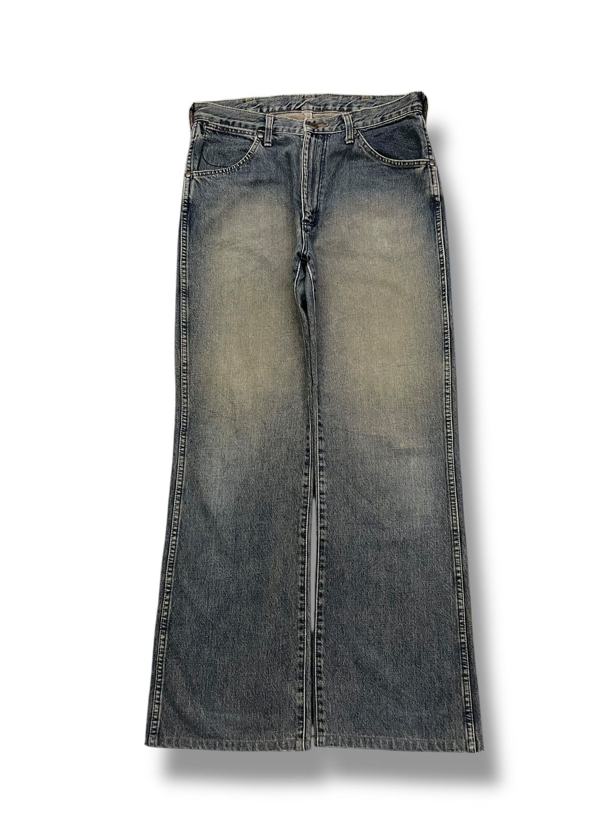 Wrangler Bootcut Vintage 90s Wrangler Blue Bell USA - Faded Mud Wash Size US 32 / EU 48 - 2 Thumbnail