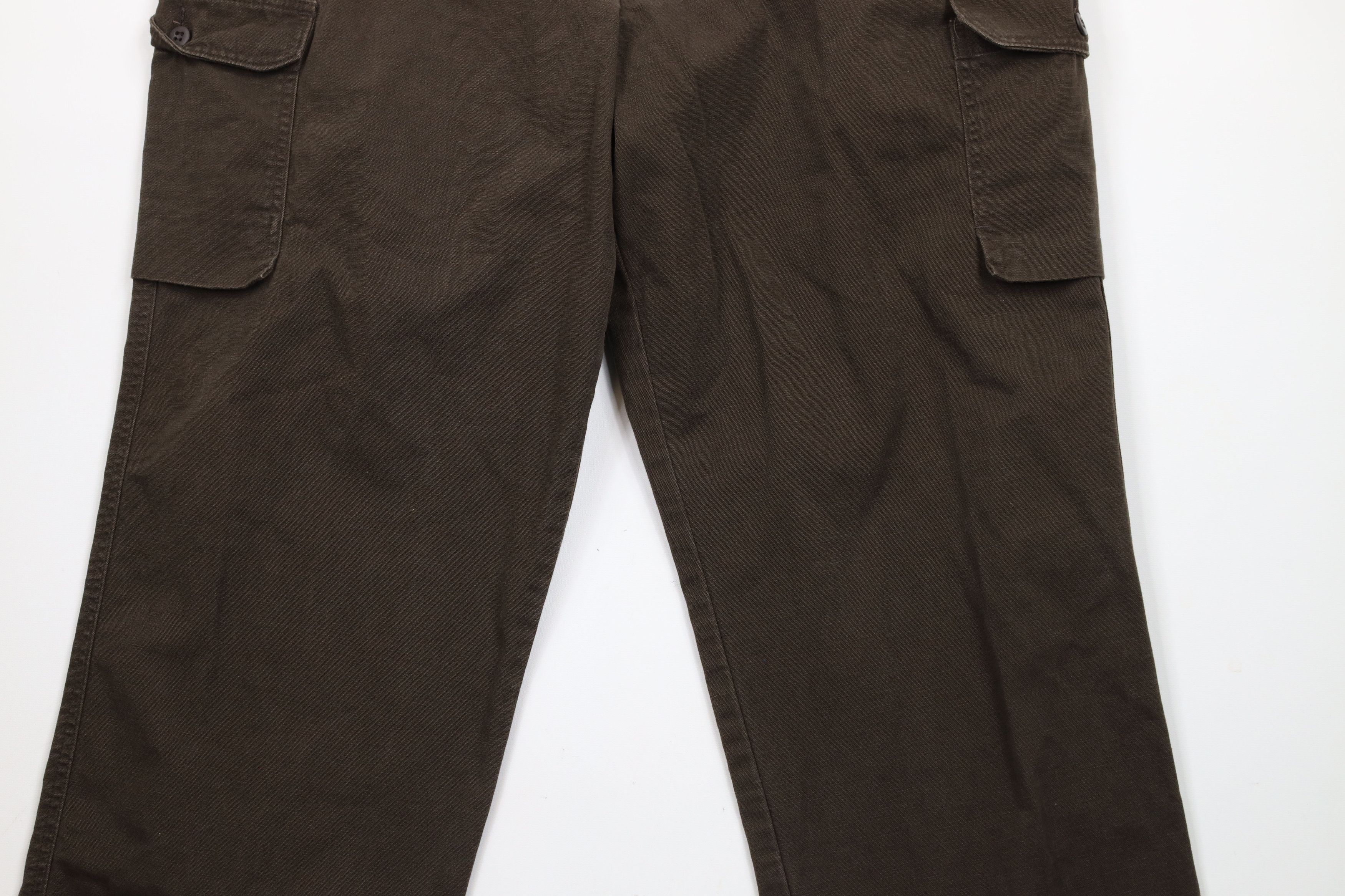Dockers × Vintage Vintage Y2K Dockers Streetwear Wide Leg Canvas Cargo Pants Size US 40 / EU 56 - 3 Thumbnail