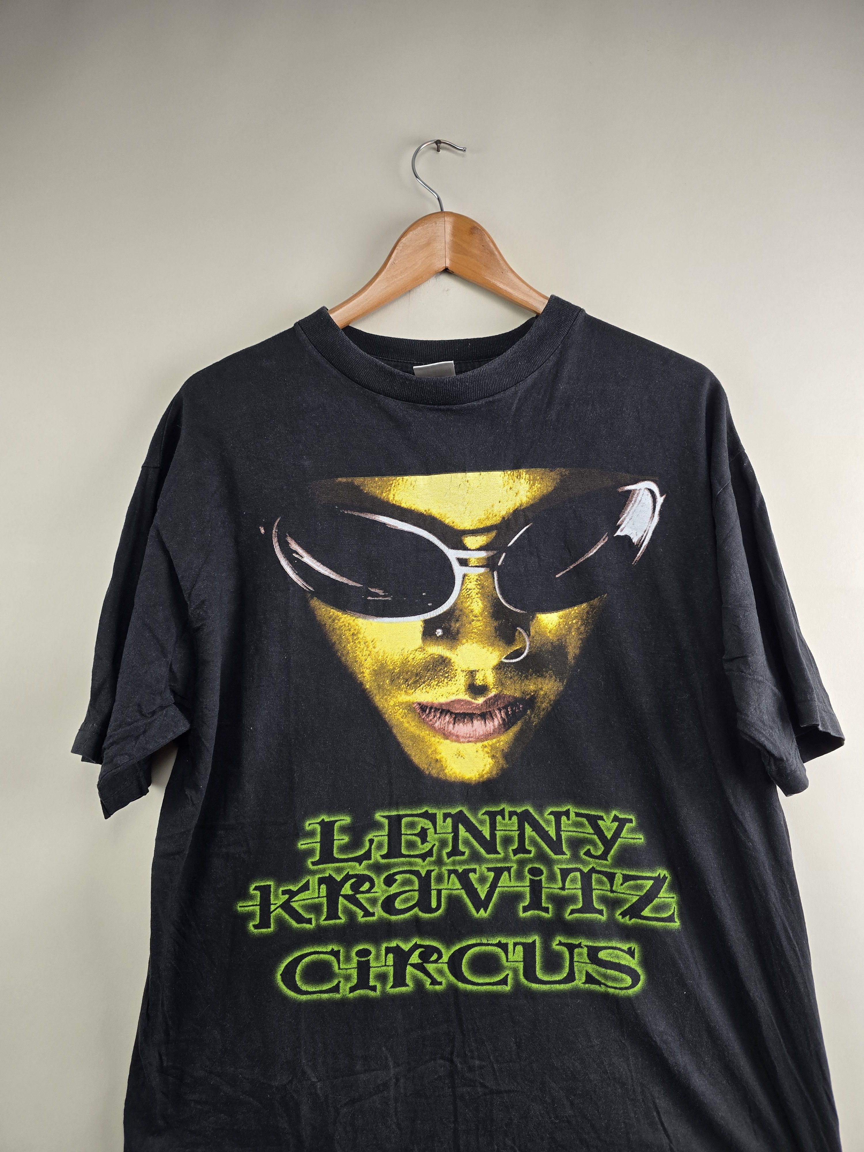 Band Tees × Vintage 1996 Lenny Kravitz Circus XL 22.5" 28" Size US XL / EU 56 / 4 - 2 Thumbnail