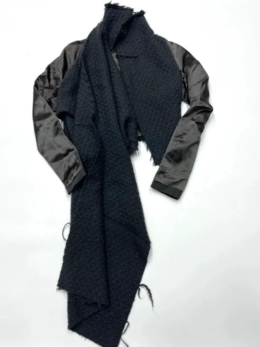 Haider Ackermann HaiderAckermann SilkWool Jacket Non-Removable Scarf Size XS / US 0-2 / IT 36-38 - 3 Thumbnail