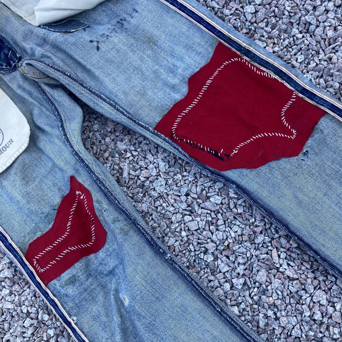 Hysteric Glamour × Seditionaries DISTRESSED HYSTERIC GLAMOUR SELVEGDE JEANS Size US 29 - 14 Thumbnail
