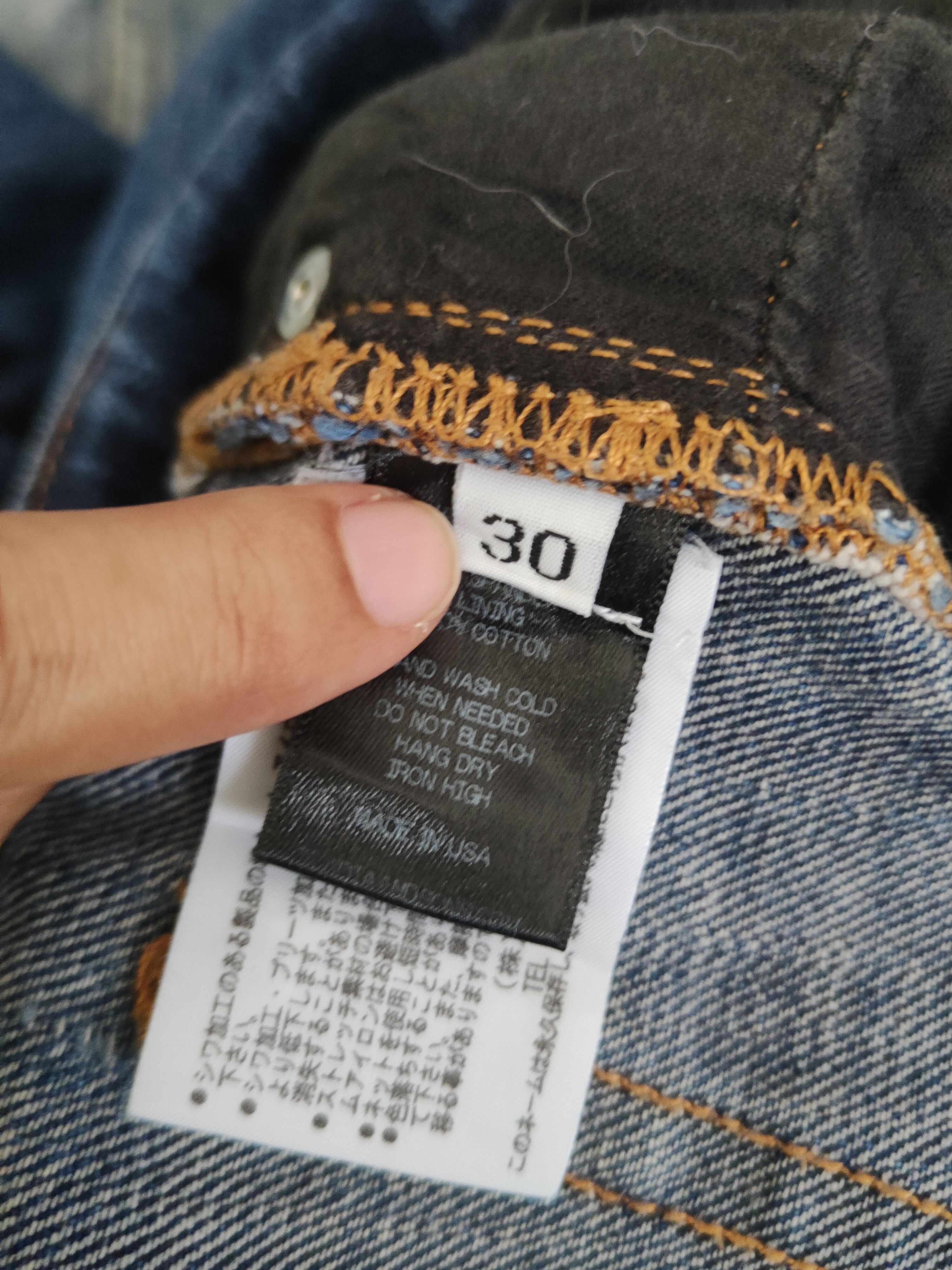 Ovadia & Sons Ovadia & Sons Blue Distressed Ripped Jeans #S2913 Size US 31 - 15 Thumbnail